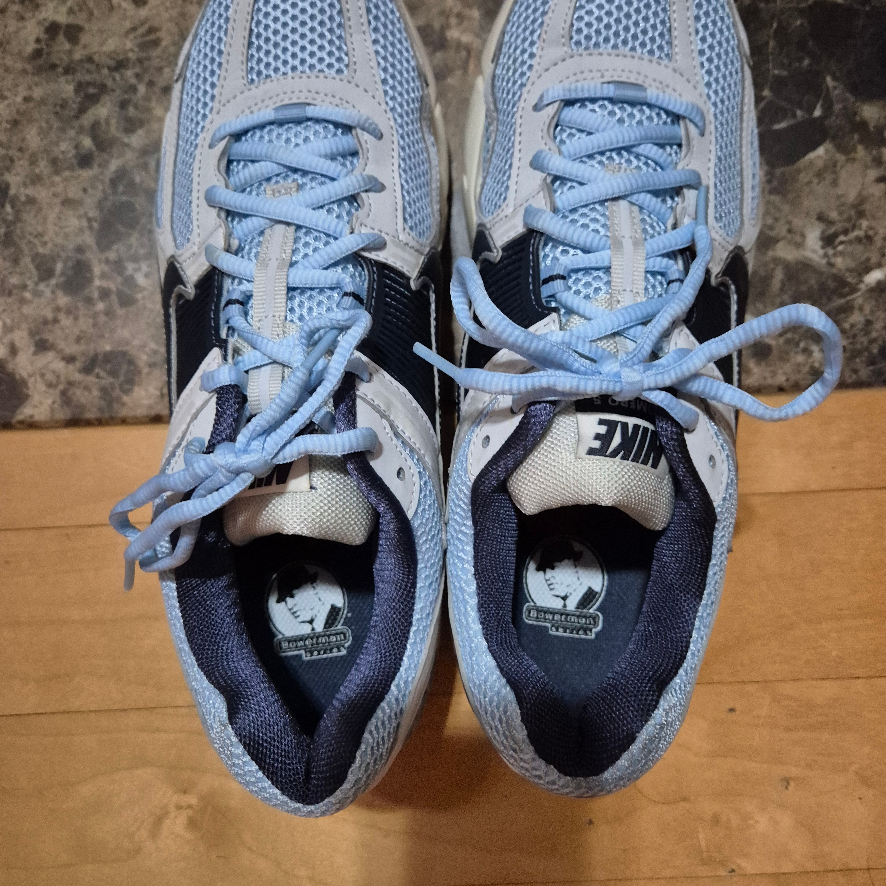 Nike Zoom Vomero 5 Denim Turquoise Pale Ivory 착용 스타일