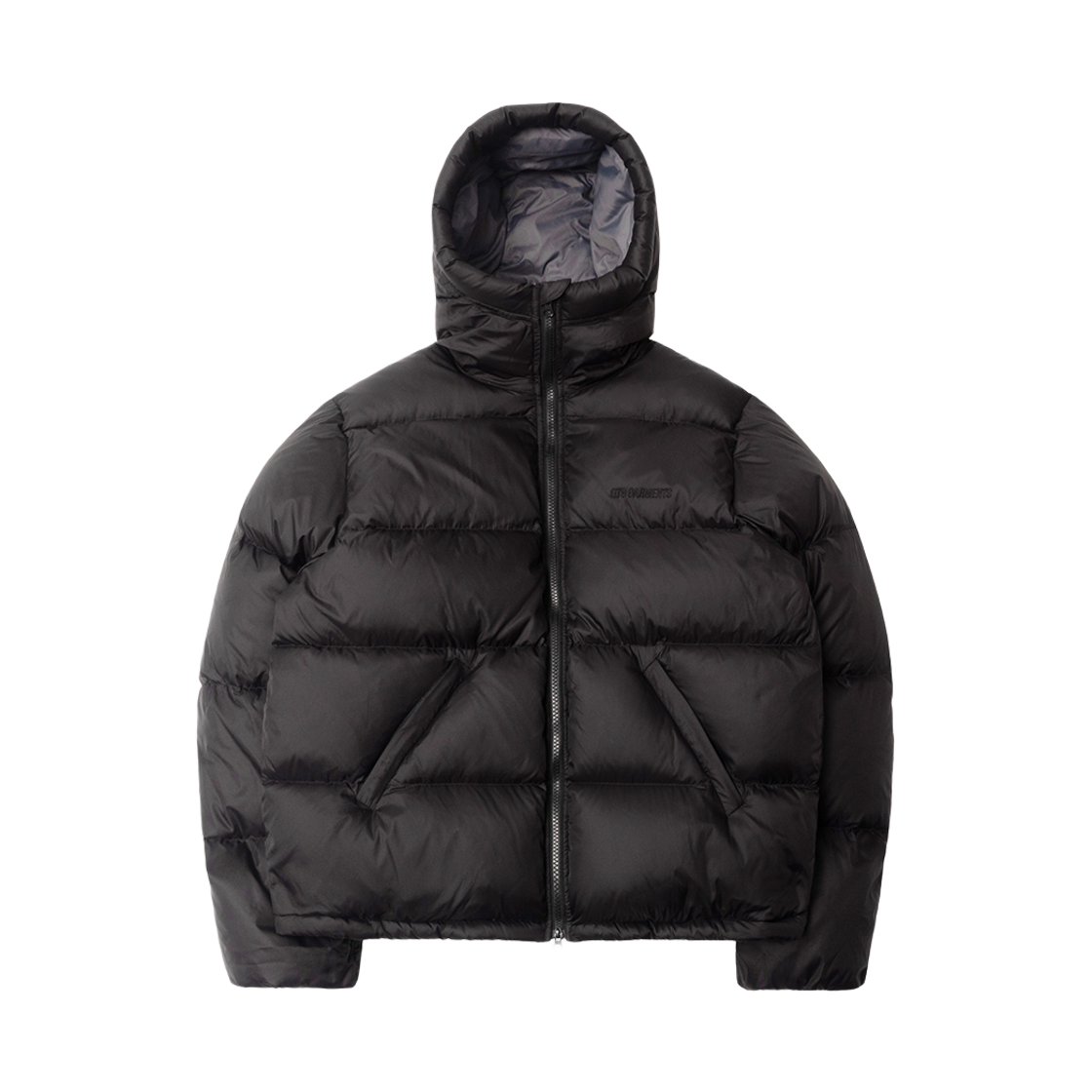 Q5WMJK003BLK QT8 GARMENTS Duck Down Heavyweight Hoodie Jacket Black