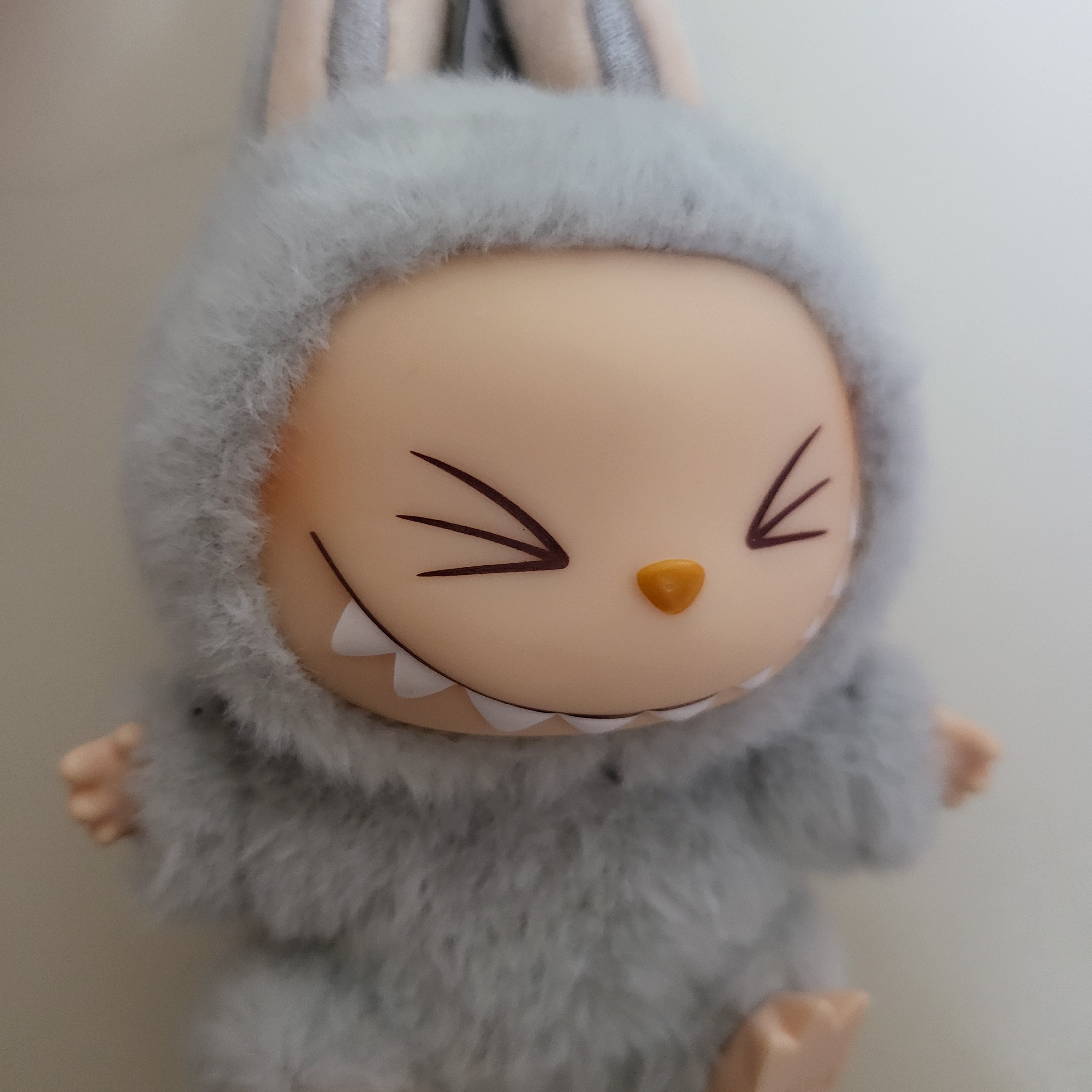 Pop Mart Labubu Let's Play Together Doll Series Hehe Keyring (Opened Case) 착용 스타일