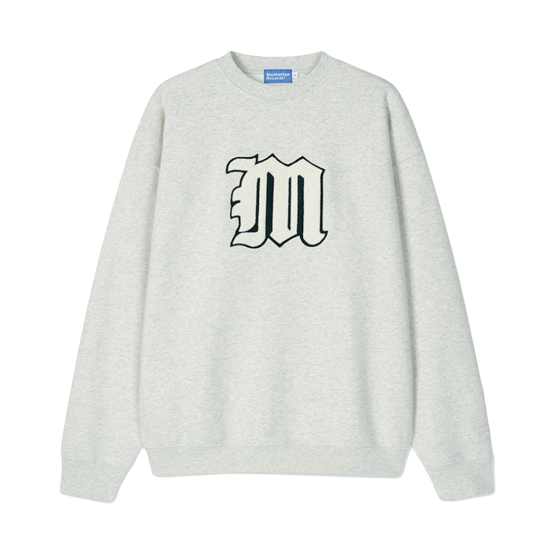 MR25CR005OT Manhattan Records M Mono Logo Crew Neck - Oatmeal
