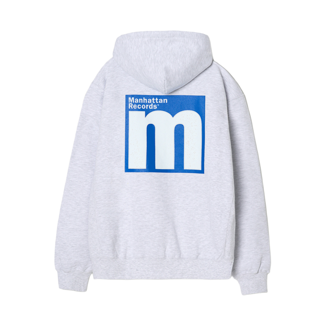 맨하탄 레코즈 엠 로고 스웻 후디 - 라이트 그레이