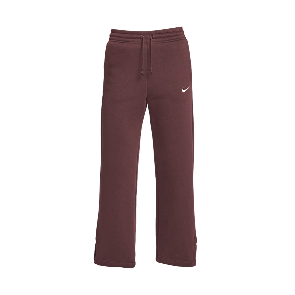 IH1012-652 (W) Nike NSW Phoenix Fleece High-Waisted Wide Leg Pants Burgundy Crush Sail - Asia