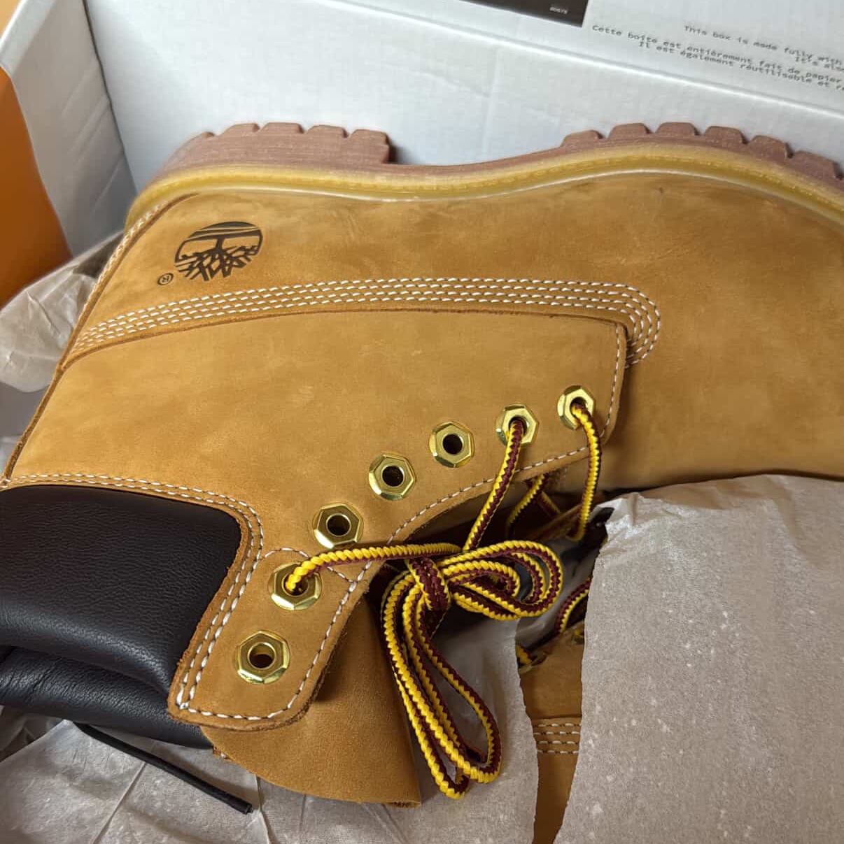 Timberland Premium 6 inch Waterproof Boot Wheat Nubuck - Wide 착용 스타일 - 1
