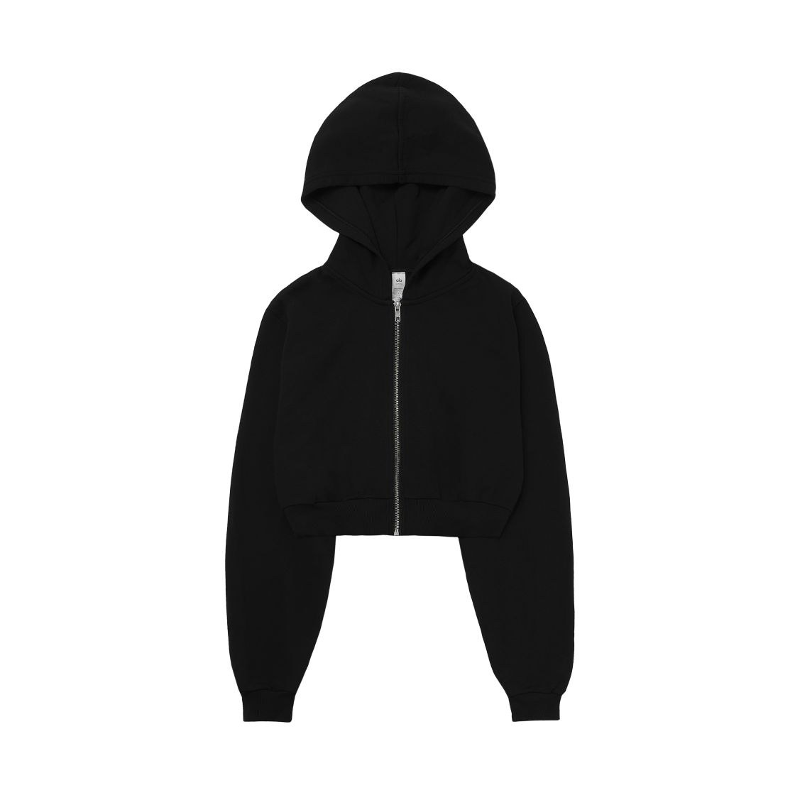 (W) 알로 요가 스위트 이스케이프 집업 후드 블랙((W) Alo Yoga Sweet Escape Zip Up Hoodie Black)