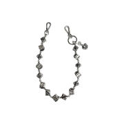 [프리오더] emostanceclub Skull Dice 15 Link Chain Antique Silver