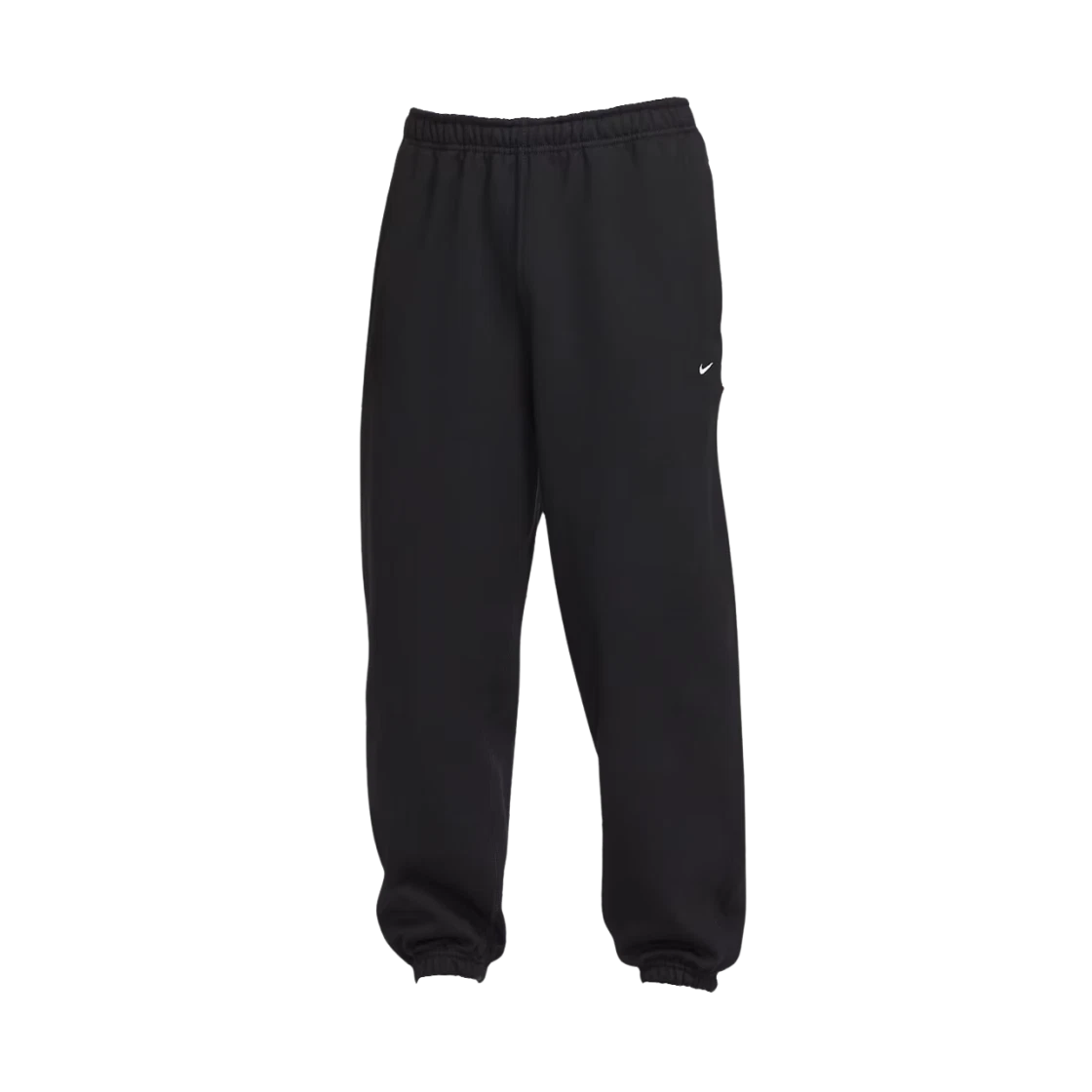 Nike Nike Solo Swoosh Cuff Fleece Pants Black White - Asia · S