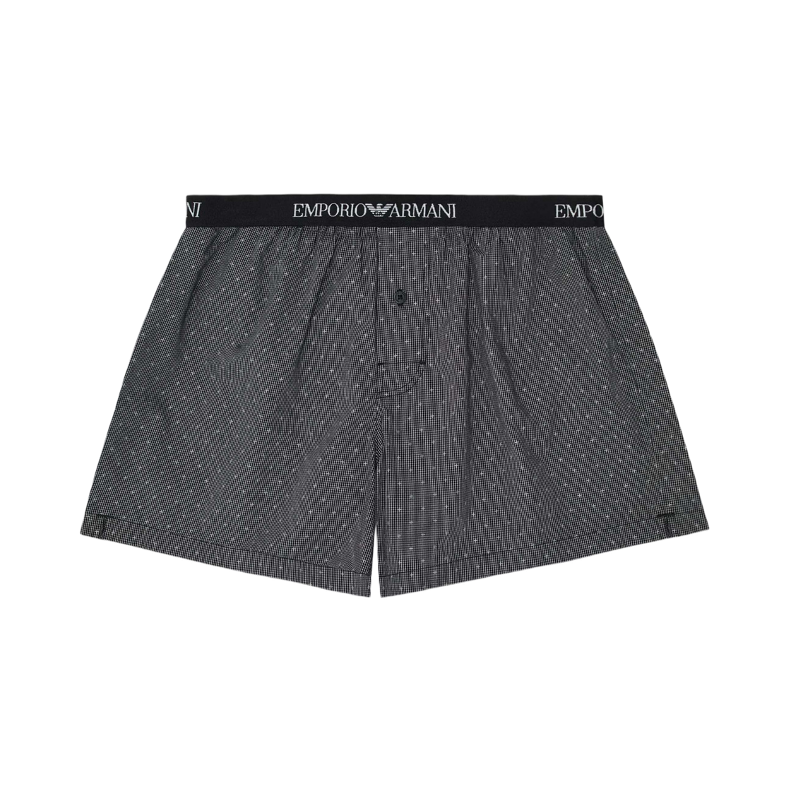 1109913F57630221 Emporio Armani Jacquard Pattern Boxer Underwear Black