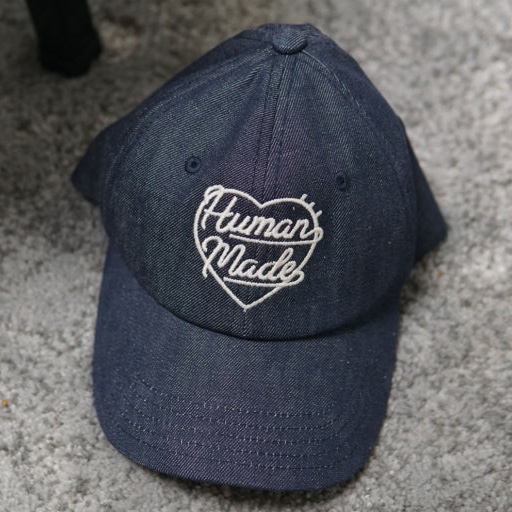 Human Made 6 Panel Denim Cap Indigo 착용 스타일