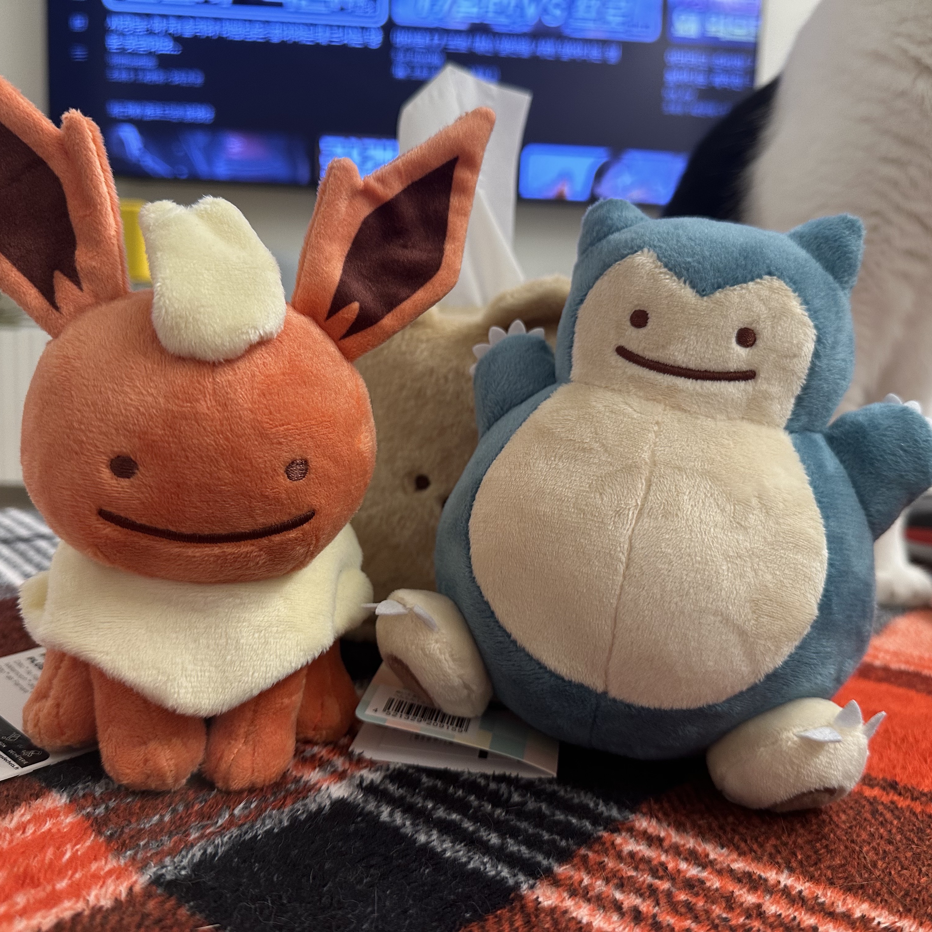 Pokemon Center Plush Ditto's Time Capsule Ditto Flareon 착용 스타일 - 3