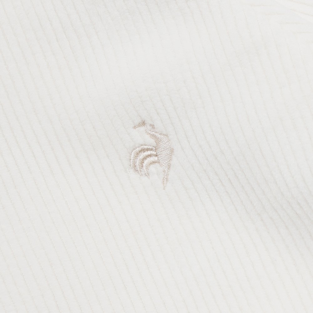 르꼬끄 스포르티브 여성 루즈핏 벨듀로이 하이넥 집업 - 아이보리 QQ422OFTO3(le coq sportif Women's Loose-Fit Velduroy High-Neck Zip-Up Jacket Ivory) - 6