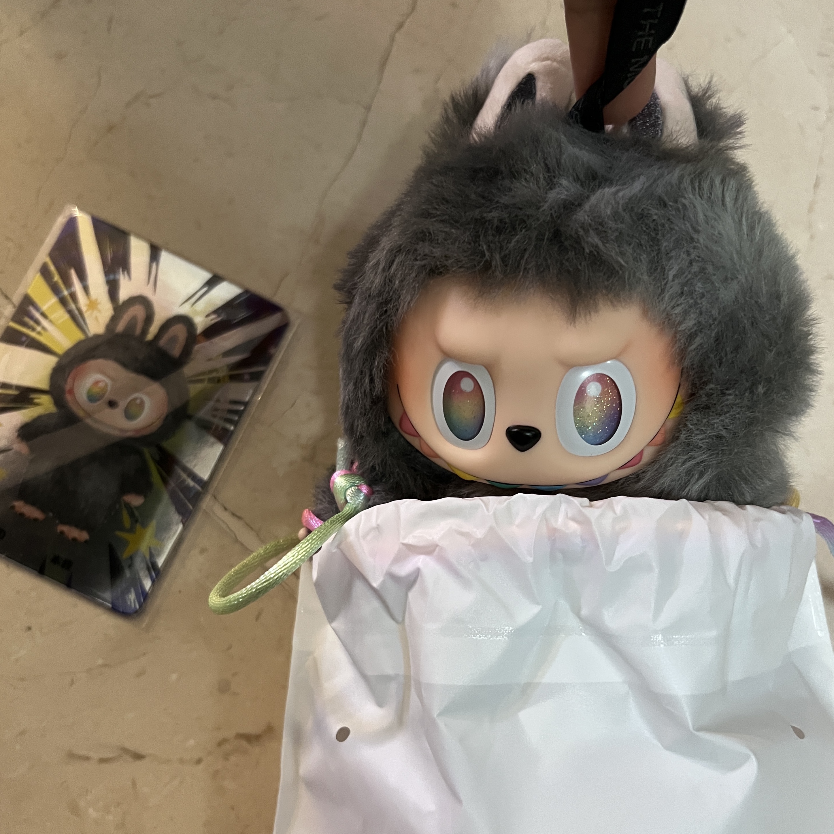 Pop Mart Labubu The Monsters Highlight Series ID Keyring (Opened Case) 착용 스타일