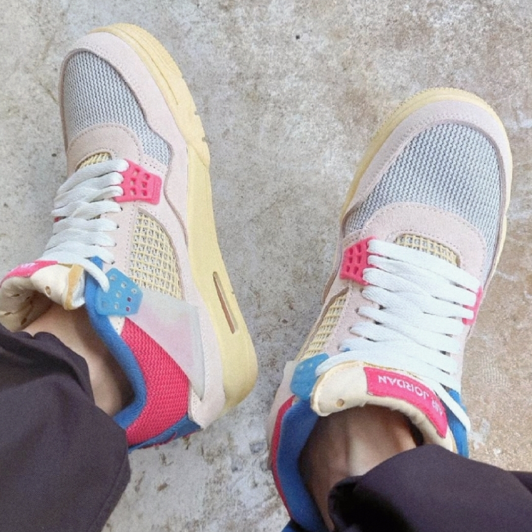 Jordan 4 x Union Retro Guava Ice 착용 스타일