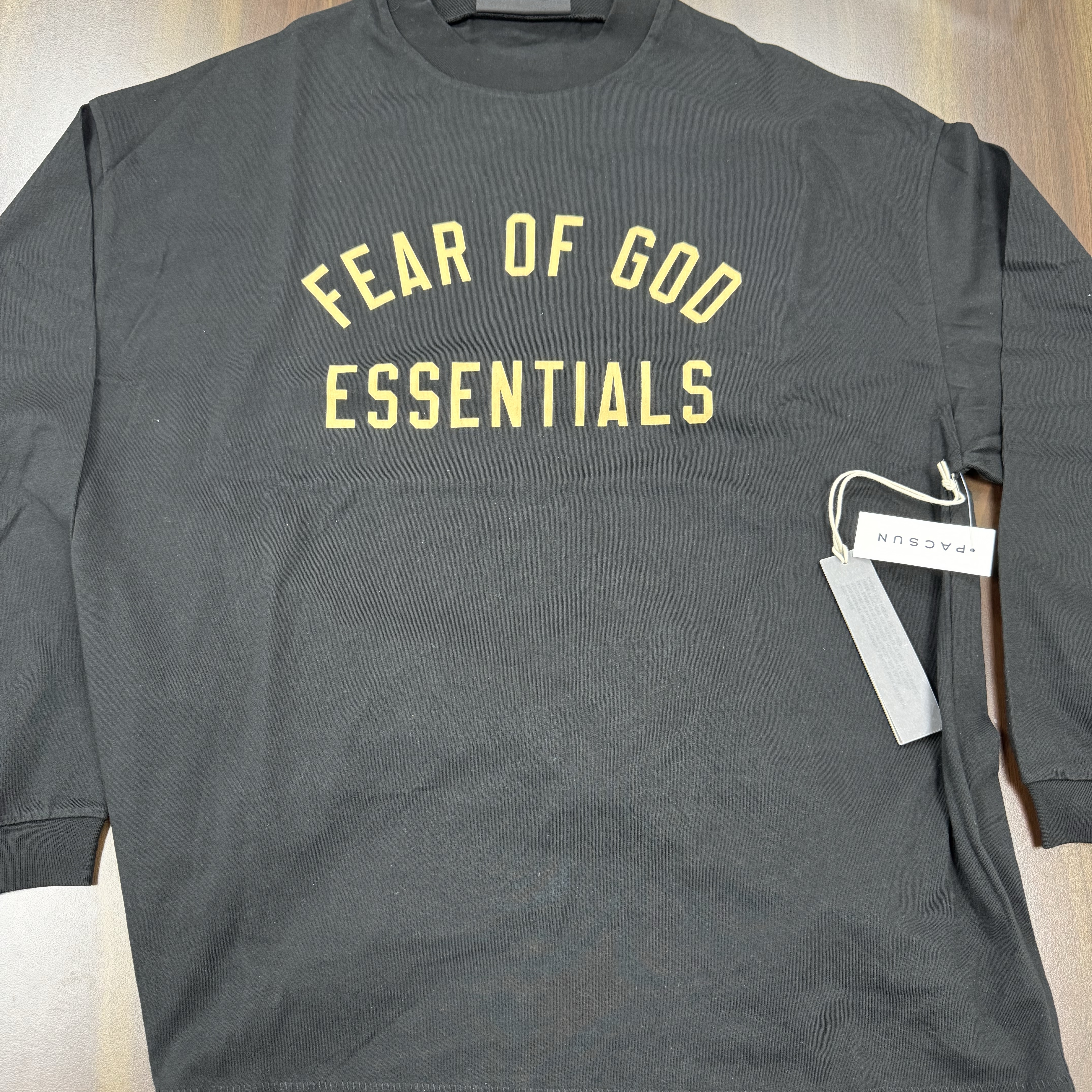 Essentials Jersey Long Sleeve Tee Black - 24FW 착용 스타일 - 1