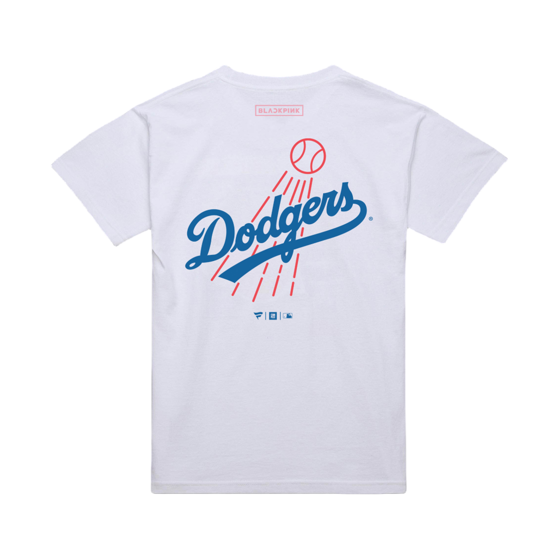 블랙핑크 뛰어 x 다저스 로고 티셔츠 화이트(Blackpink Jump x Dodgers Logo T-Shirt White) - 2