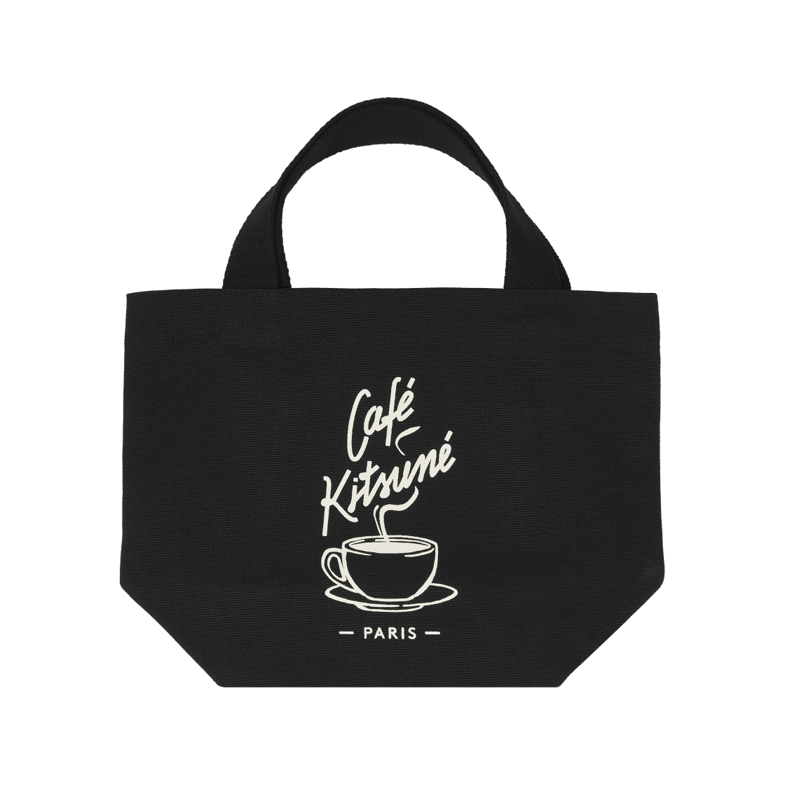 메종 키츠네 카페 키츠네 커피 컵 미니 토트백 블랙(Maison Kitsune Cafe Kitsune Coffee Cup Mini Tote Bag Black) - 1
