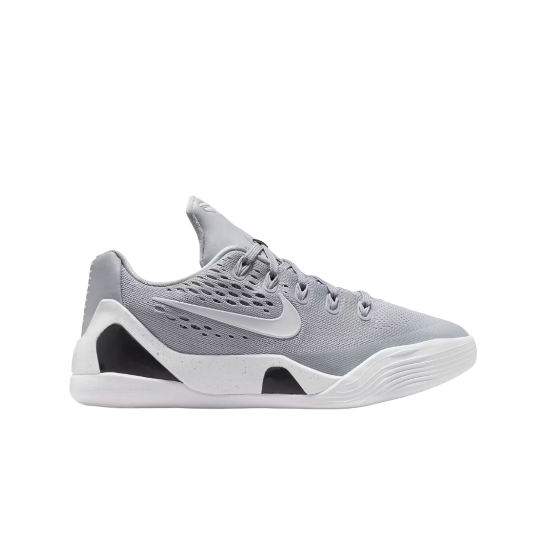 (GS) 나이키 코비 9 엘리트 로우 울프 그레이 화이트((GS) Nike Kobe 9 Elite Low Wolf Grey White)