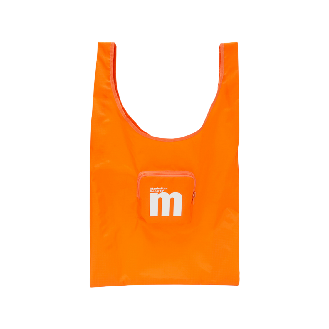 MR25BG005OR0 Manhattan Records Packable Market Bag - Orange