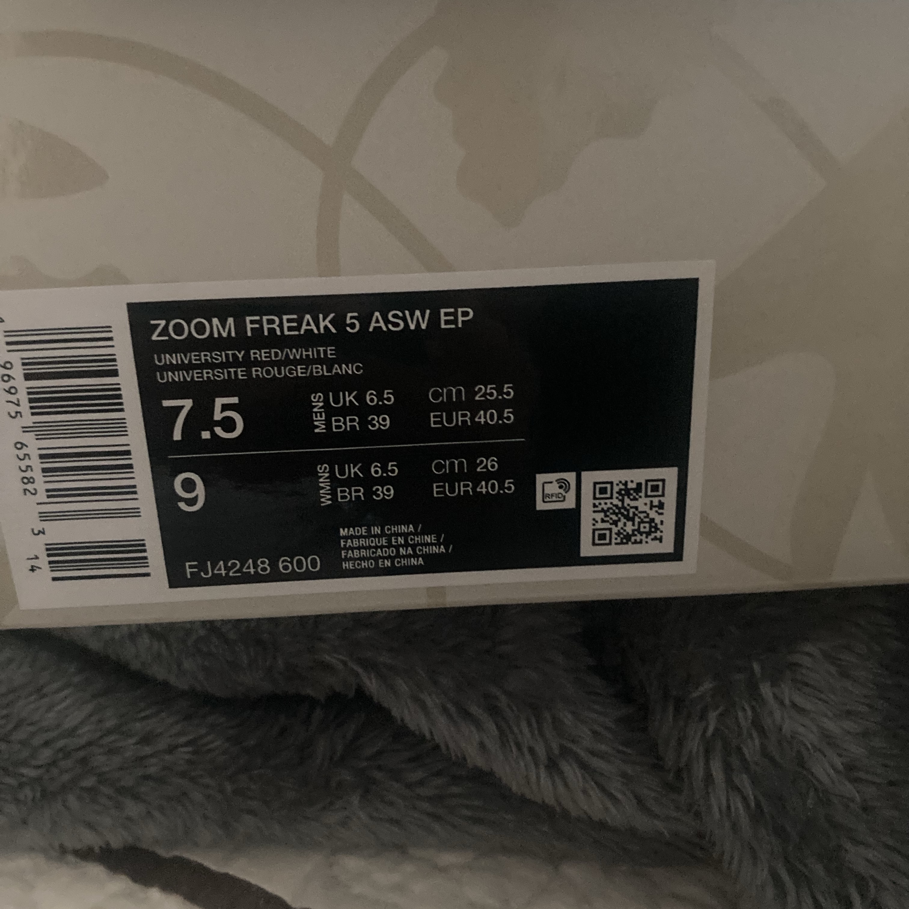 Nike Giannis Freak 5 ASW EP University Red White 착용 스타일