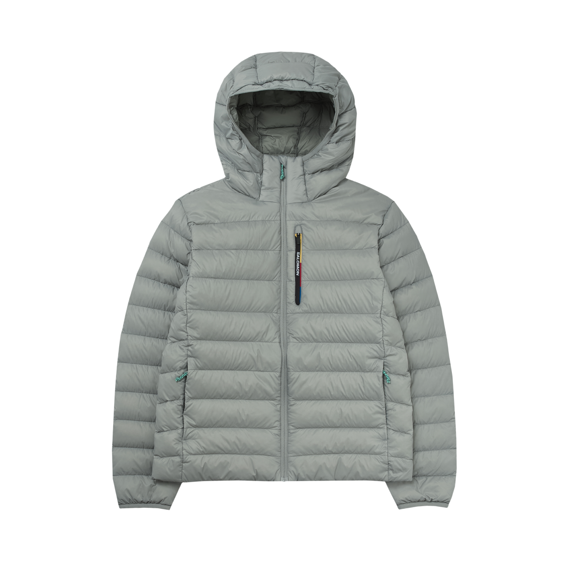 (W) 살로몬 엑스 퓨즈 후드 다운 자켓 라이트 그레이((W) Salomon X-Fuse Hooded Down Jacket Light Gray)