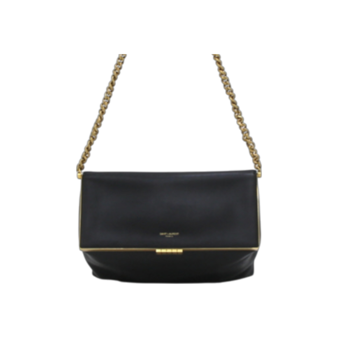 생로랑 698202 블랙 스무스 레더 패니 미디엄 체인 토트백 겸 숄더백 aa40786(Saint Laurent Black Smooth Leather Medium Chain Tote & Shoulder Bag AA40786) - 1