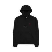 AMI de Coeur Loopback Oragnic Cotton Fleece Hoodie Black