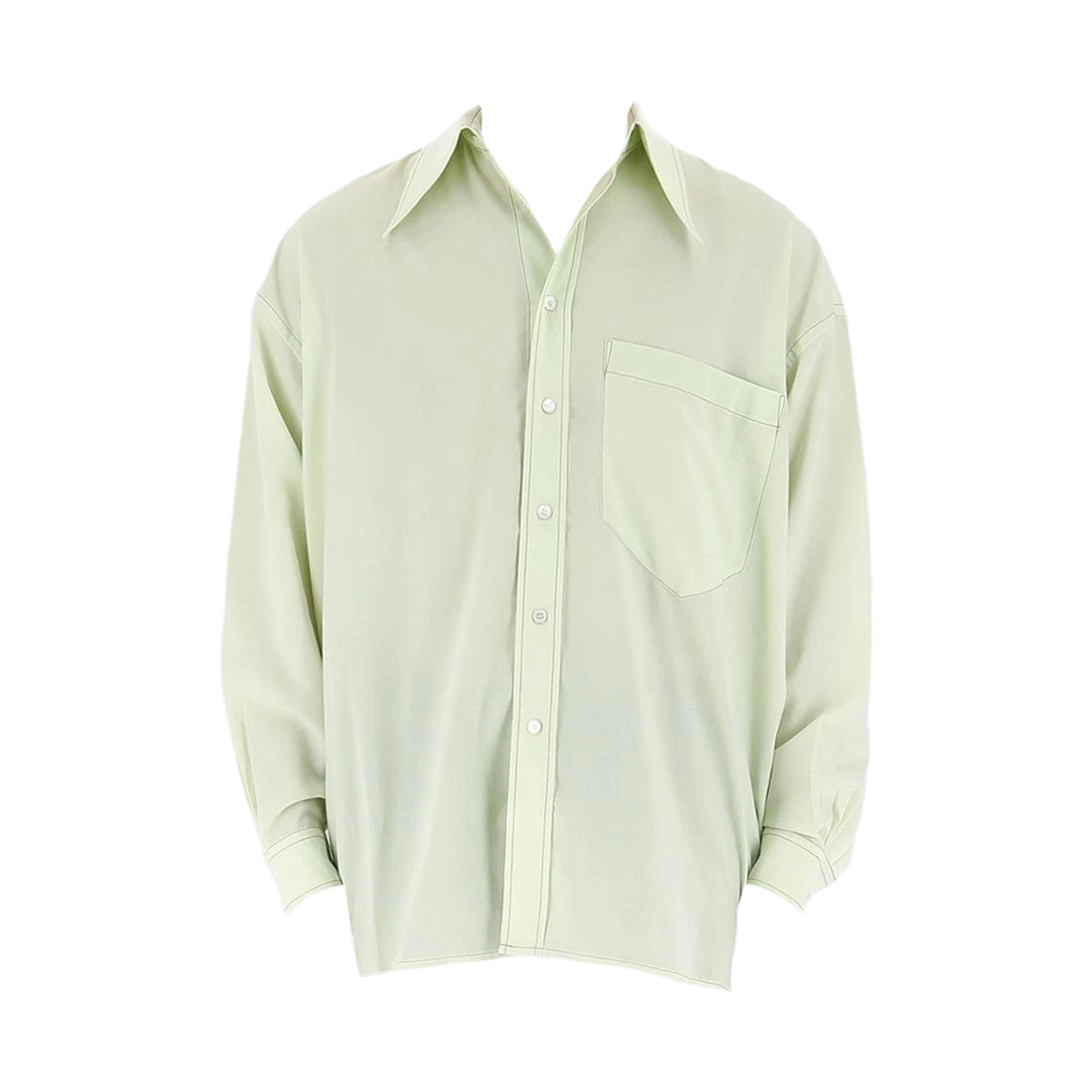 BB0413-BCG Acne Studios Long Sleeve Shirt Pistachio Green