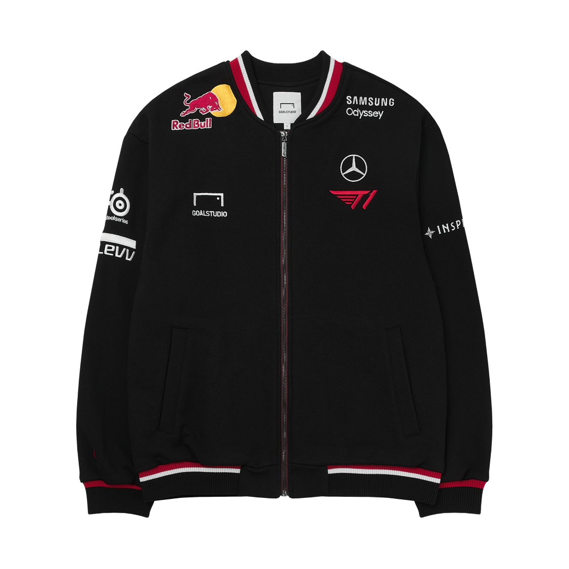 티원 2025 2nd 유니폼 자켓 블랙 (논 마킹 버전)(T1 2025 2nd Uniform Jacket Black (Non Marking Ver.))