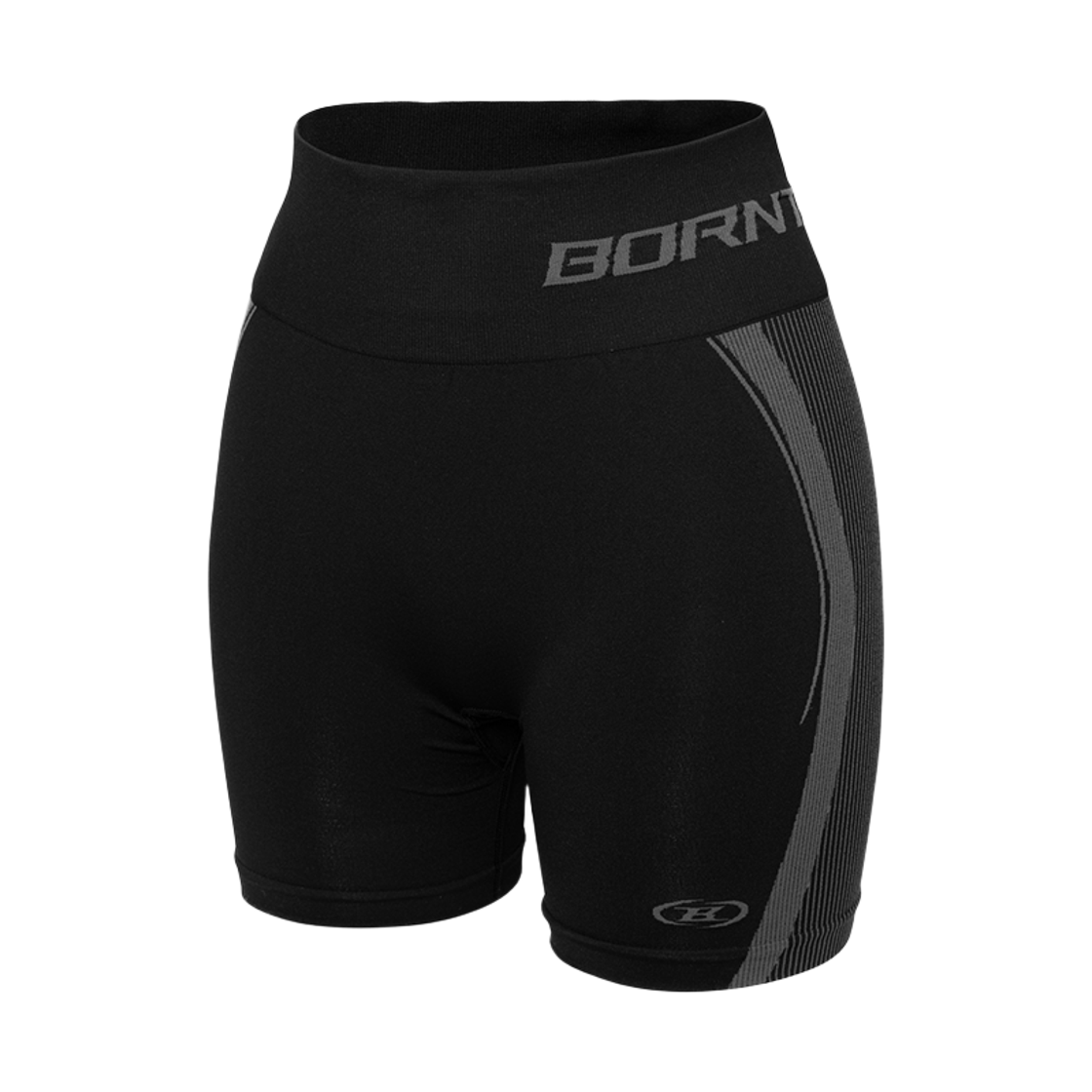본투윈 W 심볼 B 이클립스 심리스 3.5부 바이커 쇼츠 블랙(BORN TO WIN W Symbol B Eclipse Seamless 3.5 Biker Shorts Black)