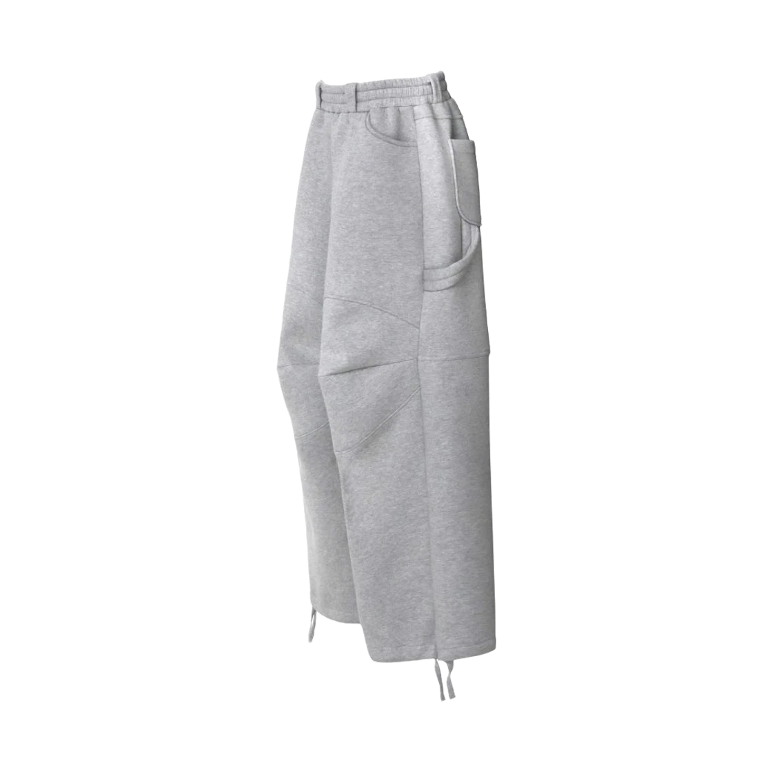 MJD MJD 3D Knee Sweat Pants Melange Grey · ONE SIZE