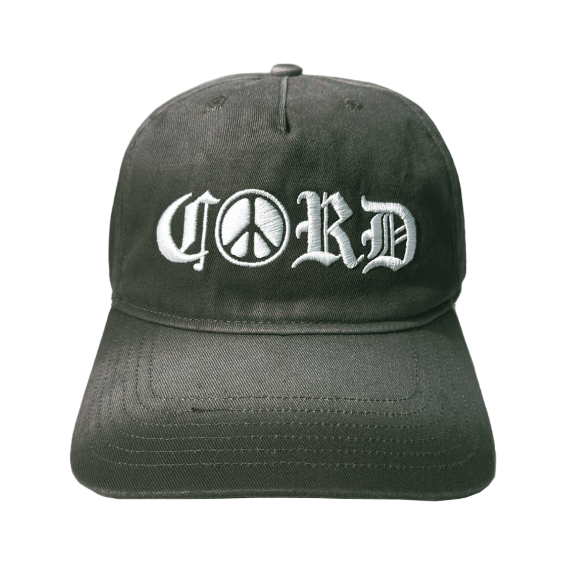 코드 코드리스트 Emb. 블리치 워시드 캡 애쉬드 카키(Cord Cordlist Emb. Bleach Washed Cap Ashed Khaki) - 2