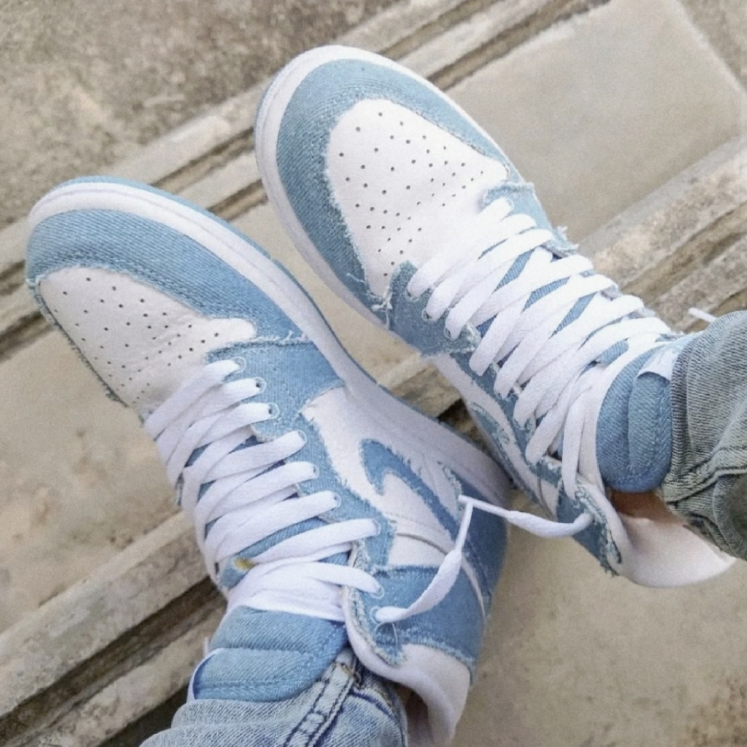 (W) Jordan 1 Retro High OG Denim 착용 스타일
