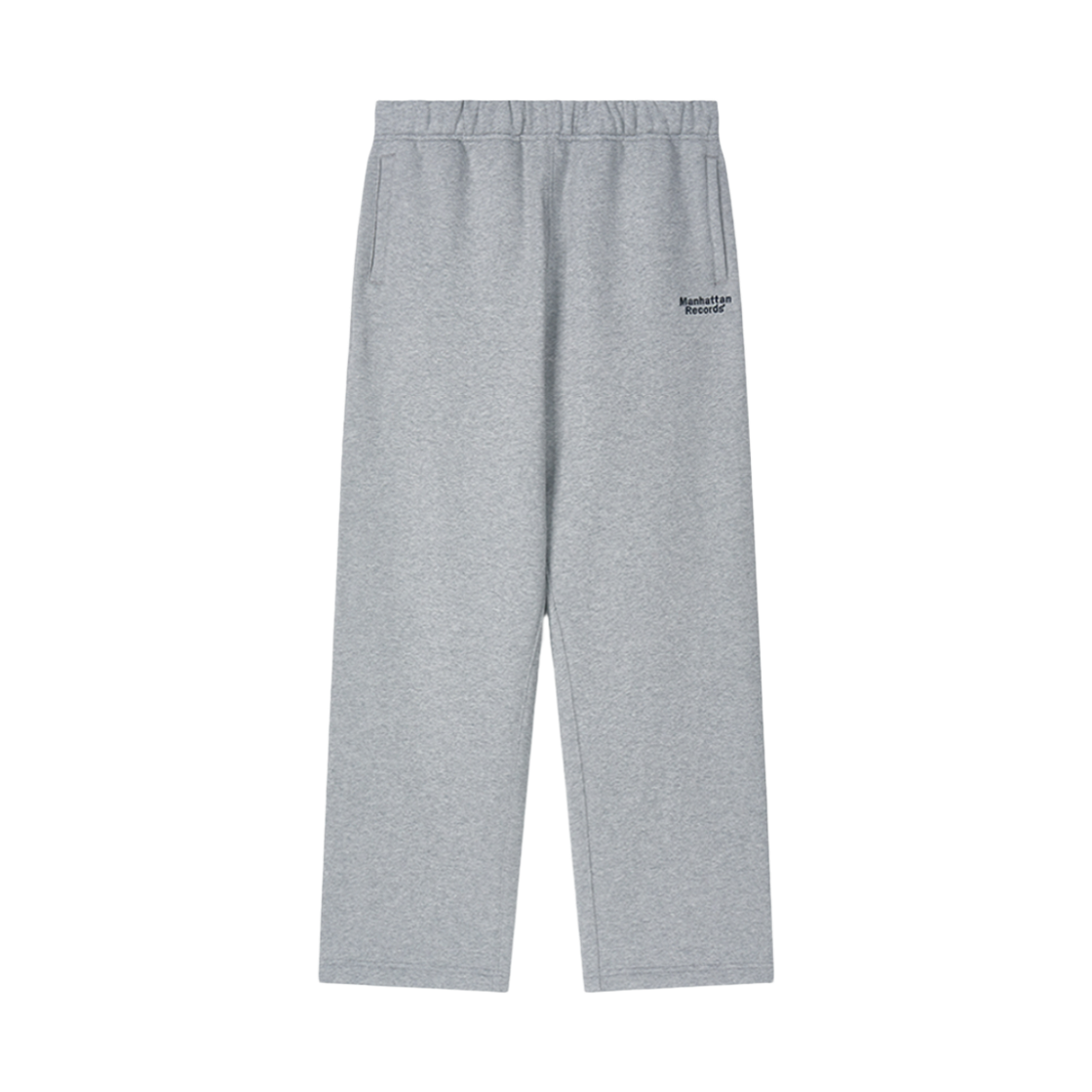 MR25PT001GR Manhattan Records Classic Logo Wide Sweat Pants - Grey
