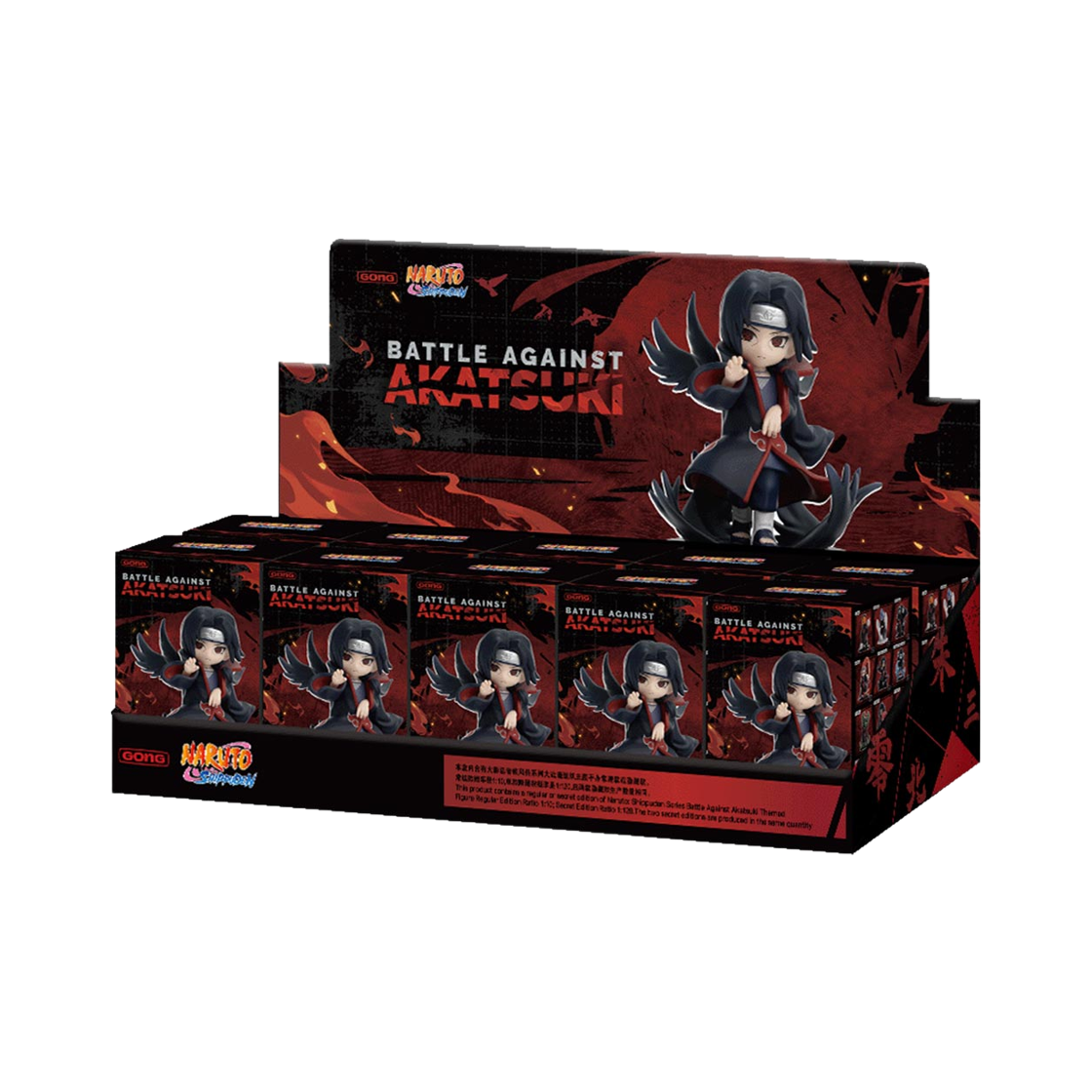 팝마트 나루토 : 질풍전 시리즈 아카츠키 전투편 미개봉 랜덤박스 (10개입)(Pop Mart Naruto: Shippuden Series Battle Against Akatsuki Themed Figure Sealed Case (10 Blind Boxes))