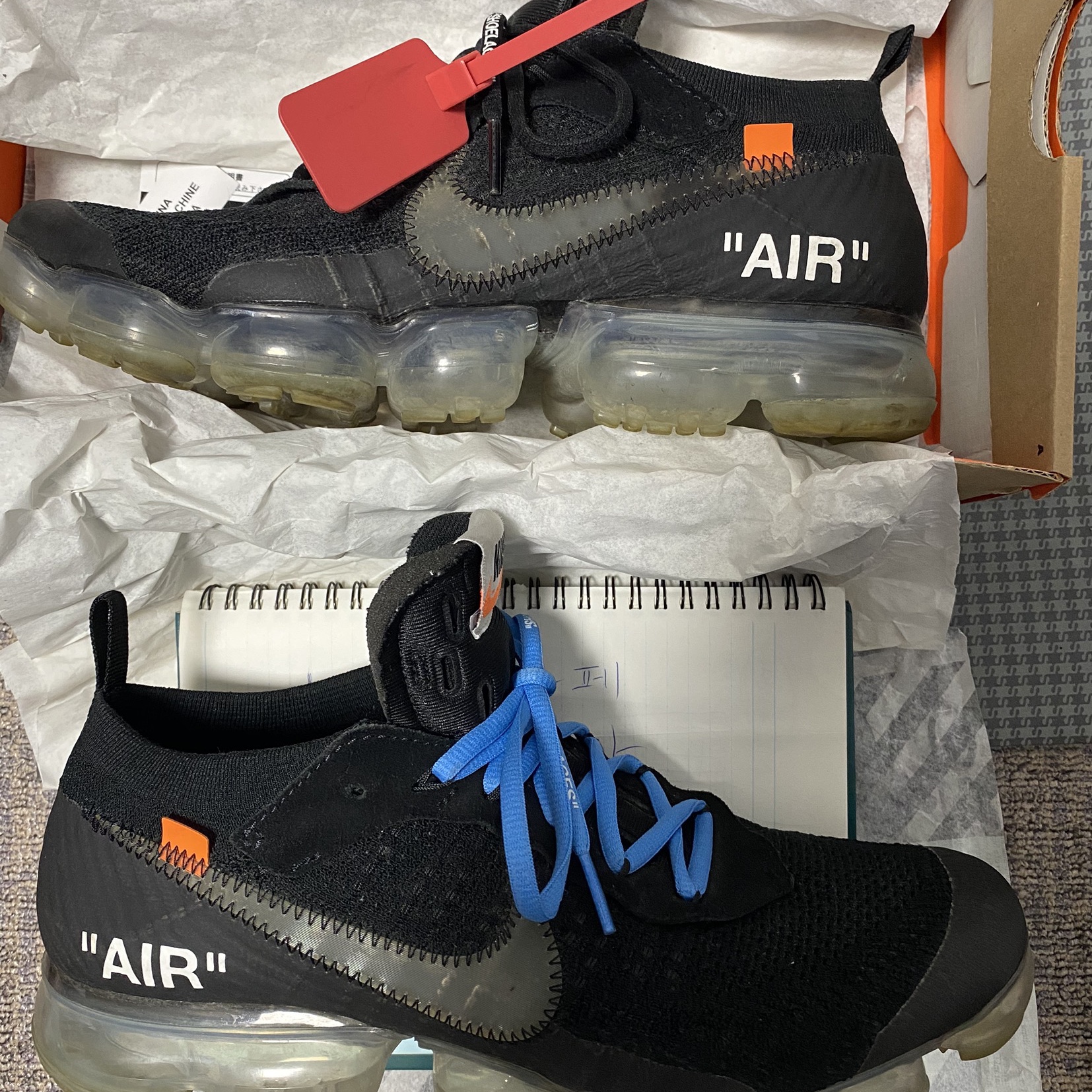 Nike x Off-White Air VaporMax V2 Black 착용 스타일
