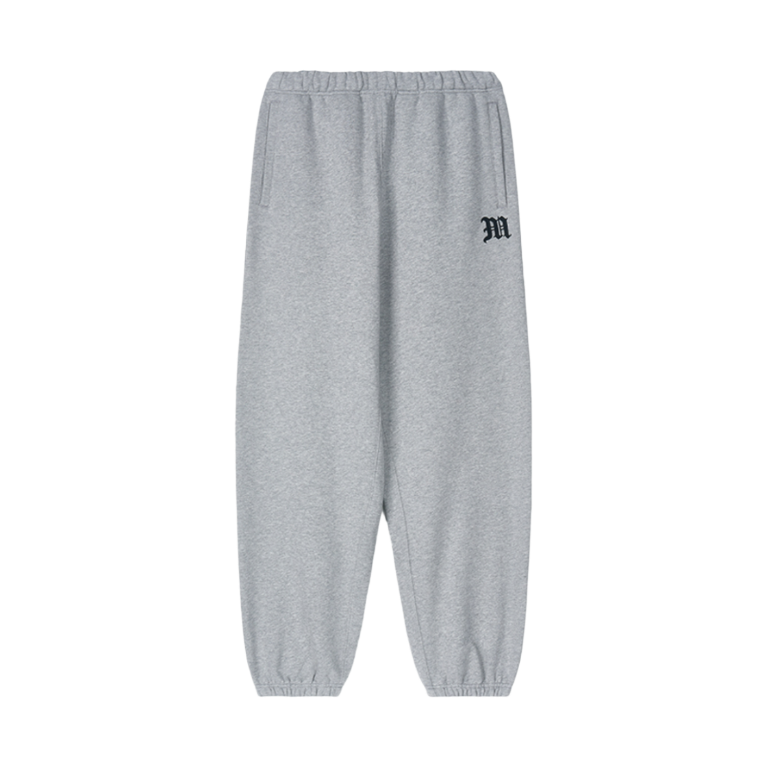 MR25PT002BK Manhattan Records M Mono Logo Sweat Pants - Grey