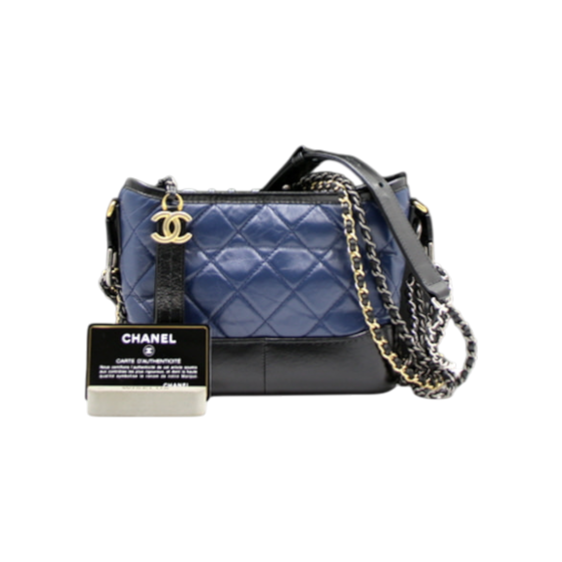 샤넬 A91810 네이비 블랙 가브리엘 호보 스몰 체인 숄더백 겸 크로스백 aa15170(Chanel A91810 Navy Black Gabrielle Hobo Small Chain Shoulder Bag/Crossbody AA15170)