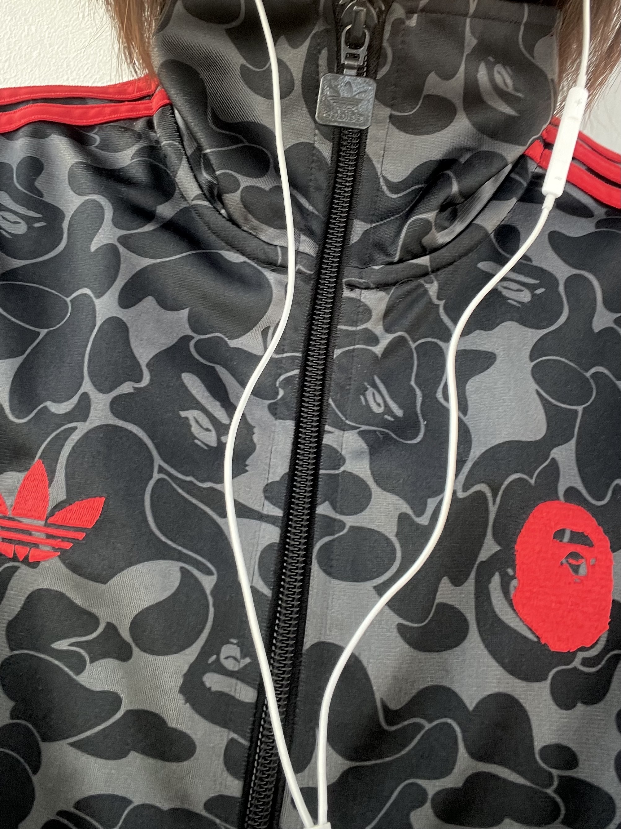 Adidas x BAPE Allover Print Track Top Black - KR Sizing, Adidas x BAPE Allover Print Track Top Black - US Sizing 착용 스타일 - 2
