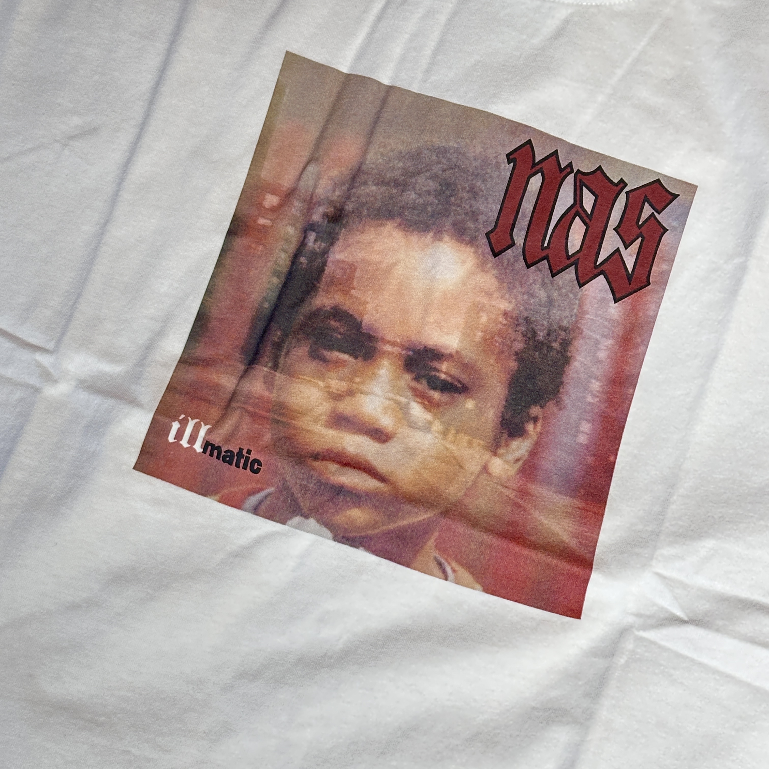 Levi's x Nas Band T-Shirt White 착용 스타일
