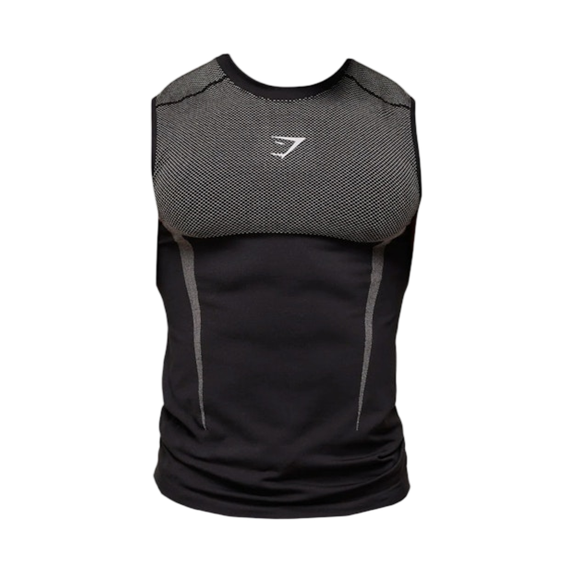 - Gymshark Onyx 5.0 Tank Black Light Grey