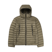 Musinsa Standard City Leisure Sheer Ripstop Hooded Light Down Jacket Mud Beige