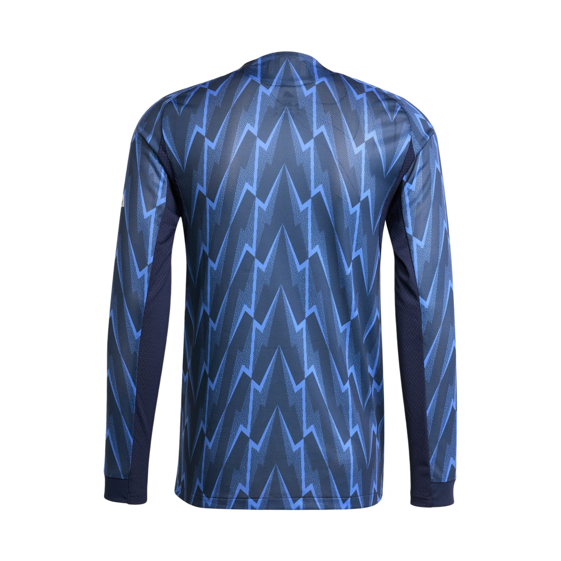 아디다스 아스널 2025/26 롱슬리브 어웨이 어센틱 저지 나이트 인디고 매트 실버 - US 사이즈 (논 마킹 버전)(Adidas Arsenal 2025/26 Long Sleeve Away Authentic Jersey Night Indigo Matte Silver - US Sizing (Non Marking Ver.)) - 2