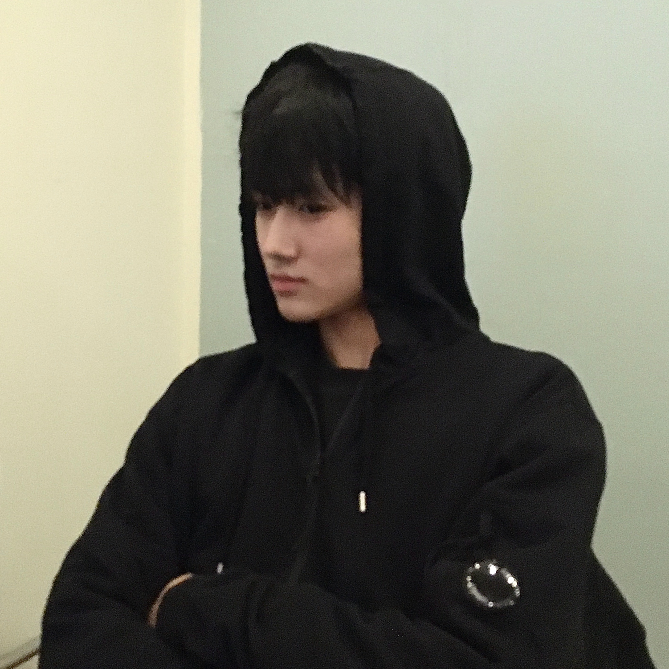 C.P. Company Light Fleece Zipped Hoodie Black - 24SS 착용 스타일