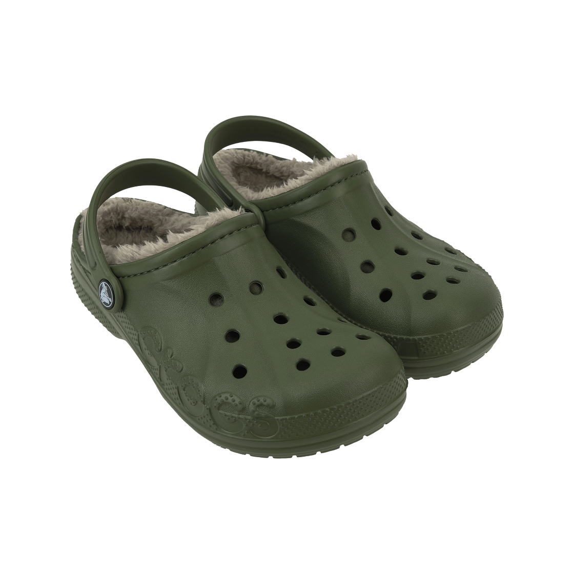 (키즈) 크록스 바야 라인드 클로그 아미 그린((Kids) Crocs Baya Lined Clog Army Green) - 4