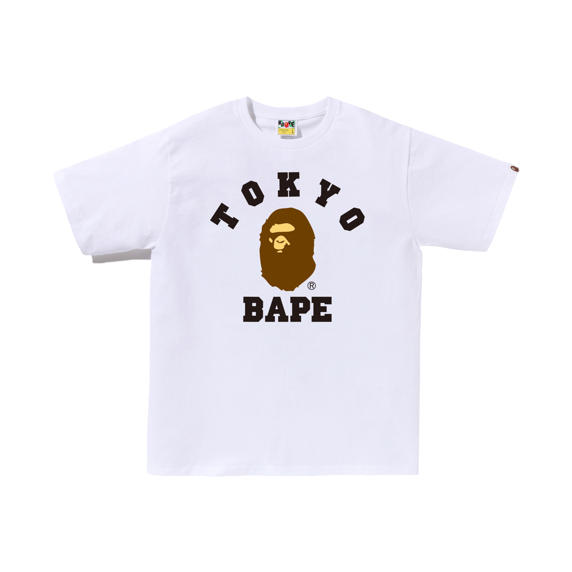 베이프 컬리지 티셔츠 화이트(BAPE College T-Shirt White) - 1