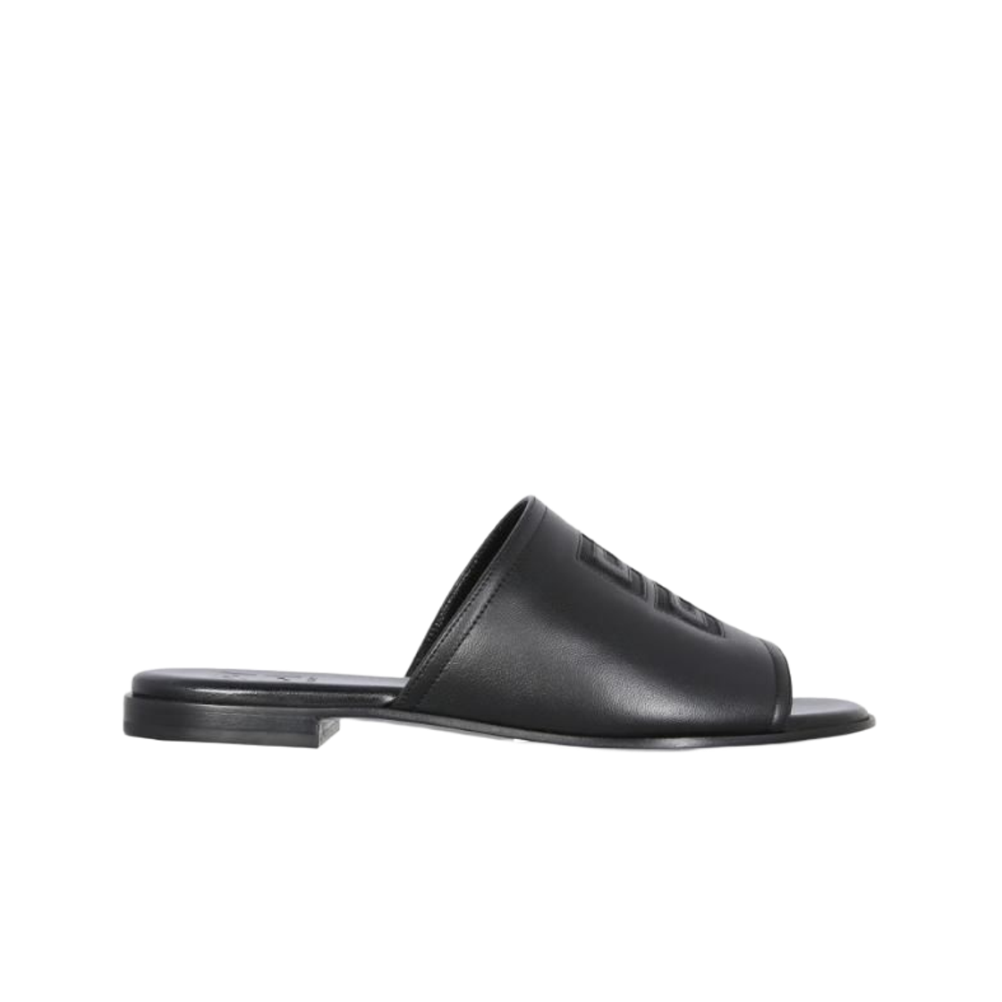 (W) 지방시 4G 레더 슬라이드 블랙((W) Givenchy 4G Leather Slide Black)