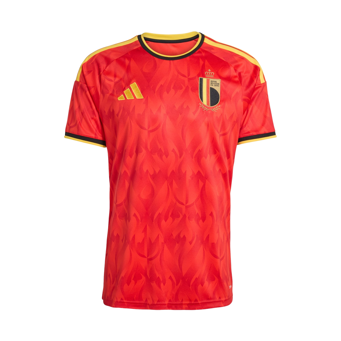 JM8381 Adidas Belgium 2026 Home Jersey Red Bold Gold - KR Sizing (Non Marking Ver.)