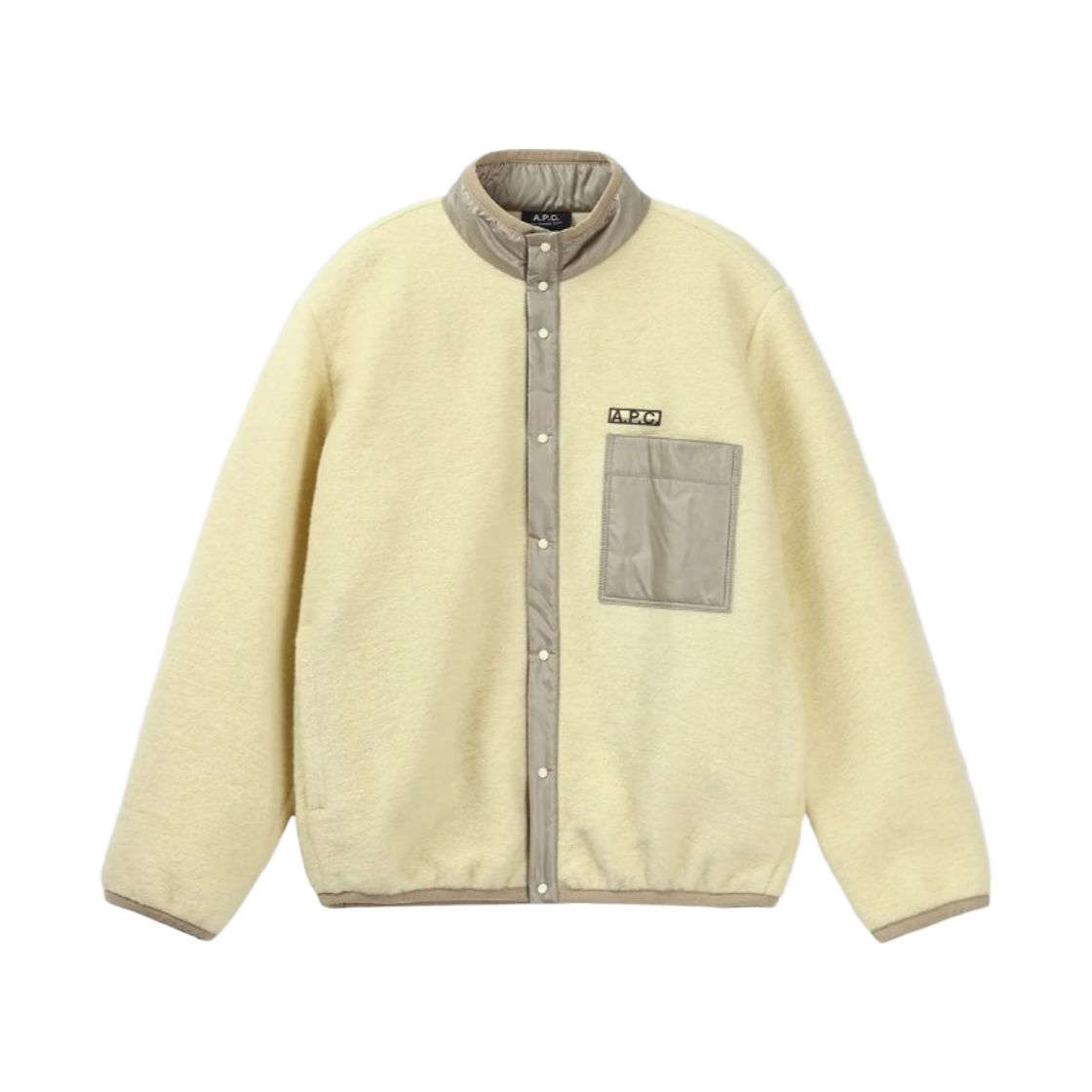 WVBCA-M02855-DAB A.P.C. Ewan Fleece Jumper Light Yellow