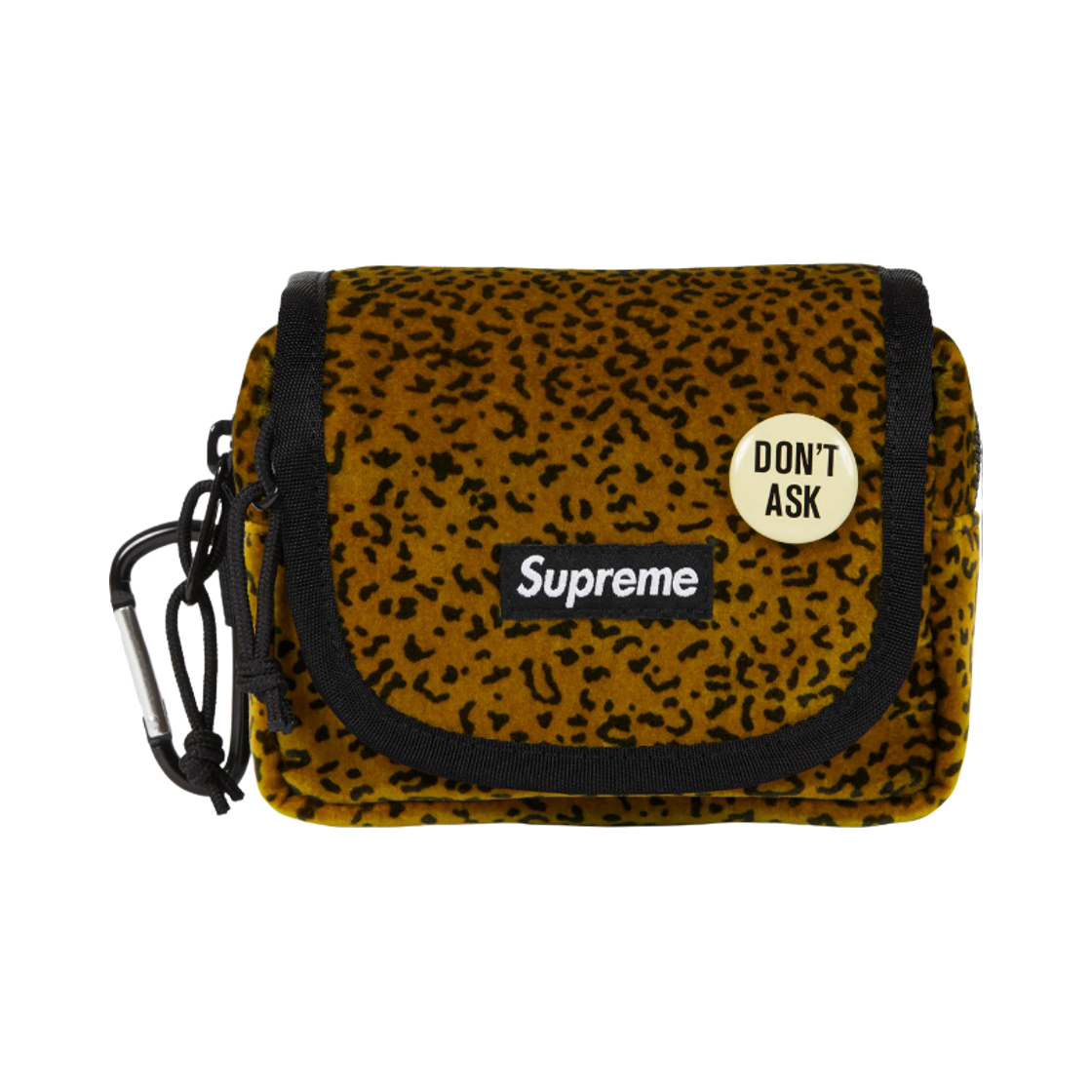 - Supreme Velvet Mini Pouch Tan Leopard - 25FW