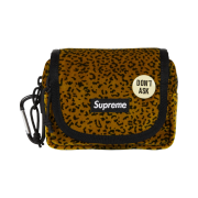 Supreme Velvet Mini Pouch Tan Leopard - 25FW