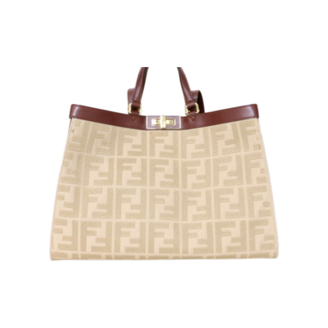 펜디 8BH374 FF 캔버스 피카부 X 미디엄 토트백 겸 숄더백 aa24187(Fendi 8BH374 FF Canvas Peekaboo X Medium Tote & Shoulder Bag) - 1